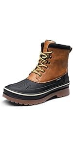 Bruno Marc Men's Winter Boots Outdoor Cold-Weather Warm Lightweight Walking Boots