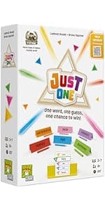 Asmodee Just One Party Game (2025 Refresh) - Cooperative Mystery Word Guessing Fun for Family & Friends, Kids & Adults, Ages 8+, 3-7 Players, 15 Minute Playtime