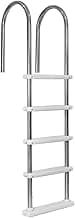 XtremepowerUS 5-Step Swimming Pool Ladder, Non-Slip Steps Ladder for In-Ground Stainless Steel Step for Indoor/Outdoor Pool, (5 Step)