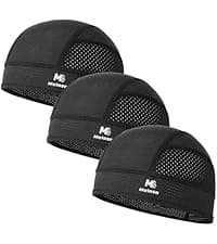MELASA Cooling Skull Caps Helmet Liner, Lightweight Mesh Under Helmet Cycling Motorcycle Hard Hat Sweat Liner for Men Women