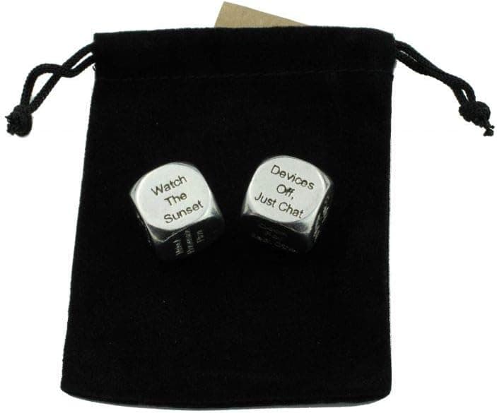 TIN Date Night Dice 10th Anniversary 100% Pure Tin - Create a Unique 10th Anniversary Date Night