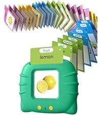 Montessori Language Learning Toys with 224 Words, Pocket Speech Therapy Toys, Sensory Learning Kit, Educational Toys for Kids Airbition Talking Flash Cards for Toddlers Ages 1‑4,224 Words English Blue B0CRYJB6GK