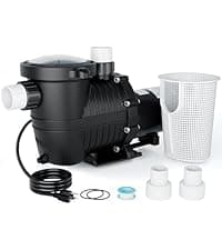 LANCHEZ 13in Sand Filter Pump for Above Ground Pool, 3/4 HP Pool Pumps Above Ground 3500 GPH for Pools up to 11000 GAL, Pool Sand Filter with 7-Way Valve