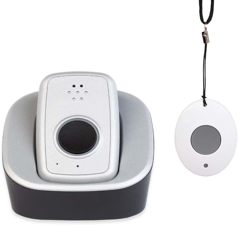 ADT-Monitored 24/7, LTE/GPS Technology, Waterproof Wearable Bracelet, Home & On-the-Go Safety ADT On-The-Go Mobile Medical Alert System for Seniors, Neck Pendant B09JT3ZQWC