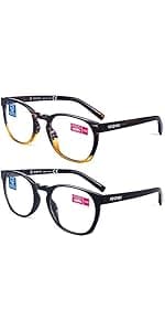 K KENZHOU Blue Light Glasses for Woman Men Bluelight Blocking Glasses for Computer Gaming Phones,Anti Eye Strain & UV Glare