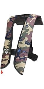 HWAYAN Manual Inflatable Life Jacket| Inflatable PFD Vest Adult| Life Vest for Adults| Outdoor Water Sports| Supports up to 330 lbs|33g of Carbon Dioxide Cylinder