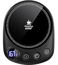 Coffee Mug Warmer-Fastest Heating & Highest Temperature, Coffee Cup Warmer for Desk Auto Shut Off, 4 Temp Settings & 1-12H Timer, Smart Electric Mug & Candle Warmer for Coffee, Tea (Black) B0CC8DS2S5