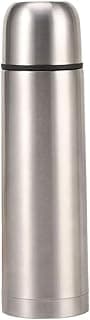 Stainless Steel Thermal Bottle with Cup Vacuum Insulated Bottle for Hot and Cold Drinks Coffee Cup Travel Mug Vacuum Flask for Tea 17Oz/500Ml(Silver)