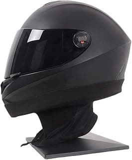 MOTO4U Motorcycle Helmet Skirt Wrap-Around Helmet Bib Wind & Rain Bib Helmet Warm Bib Detachable Long Type