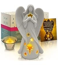 Infinity Love Candle Holder Statue with Flickering LED Candle for Couples, Wife, Husband, Him or Her, Bridal Shower, Engagement, Parents, Registry