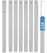 (2026 Upgraded) 20" 2 in 1 Pool Brush Vacuum Head with Swivel Hose Connection & Sturdy Nylon Bristles for Heavy Duty Inground & Above- Ground Pool Cleaning - Connecting 1-1/4" or 1-1/2" Hose (No Pole)