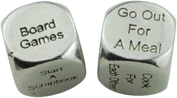 TIN Date Night Dice 10th Anniversary 100% Pure Tin - Create a Unique 10th Anniversary Date Night