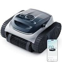 (2026 Upgrade) BUBLUE BuVortex V5 Pool Skimmer Robot,Pool Surface Skimmer Robot with App Control,5L Filter,Dual Cleaning Modes,AI Navigation,Ideal for In-Ground & Above-Ground Pools,Dark Gray