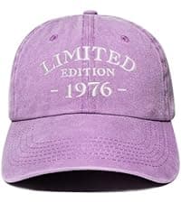 50th Birthday Gifts for Him Her, 50 Year Old Gifts Ideas, Adjustable Washed Cotton Embroidered Baseball Cap B0FJRQ6JCK