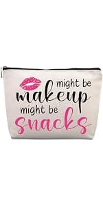 Funny Crochet Gifts for Crochet Lovers Funny Crochet Makeup Bag, Crochet Knitting Gifts for Christmas, Friendship & Birthday Gifts for Women, Mom, Sister, Travel Cosmetic Bag B0DHTL2L81