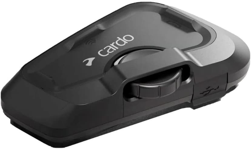 Cardo Systems FREECOM 2X Motorcycle 2-Way Helmet Bluetooth Communication System Headset Intercom, Universal Bluetooth Connectivity, Waterproof, 40mm Speakers - Single Pack