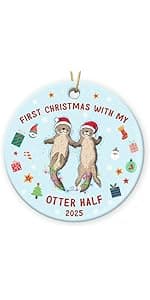 Just Married Personalized Christmas Ornaments - Wedding Gifts for Couples 2025, Bridal Shower Gift for Bride, Custom Wooden Ornaments with Picture, Newly Wed Gifts for The Couple Mr and Mrs Engagement