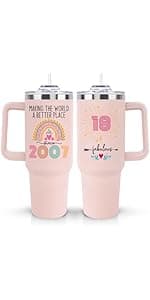 60th Birthday Gifts for Women Her, Cool 1965 60 th Birthday Gifts for Woman Turning 60 Year Old, 60th Birthday Decorations for Women Mom, 60th Birthday Gifts Ideas, 60 and Fabulous 40oz Tumbler Cup