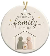 50 Years of Marriage Keepsake, Ceramic Hanging Decorations for Parents, Husband, Wife, Him and Her, 1976-2026 Gift Ideas 50th Wedding Anniversary Ornament, Golden for Couple B0HC1Q6BND