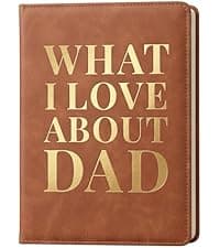 What I Love About You Leather Book – 30 Reasons Why I Love You, Fill-In-The-Blank Journal for Him & Her, Romantic Couples Keepsake (Brown Debossed)