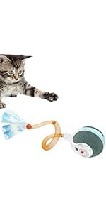 YVE LIFE Laser Cat Toys for Indoor Cats,The 4th Generation Real Random Trajectory Motion Activated Rechargeable Automatic Cat Laser Toy,Interactive Cat Toys for Bored Indoor Adult Cats/Kittens(White)