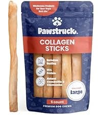 Pawstruck 2-in-1 Collagen Wrapped Jerky Natural Treats for Dogs - 5 Rings - Limited Ingredient Grain Free for Small, Medium, and Large Dogs