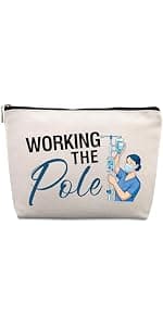Funny Crochet Gifts for Crochet Lovers Funny Crochet Makeup Bag, Crochet Knitting Gifts for Christmas, Friendship & Birthday Gifts for Women, Mom, Sister, Travel Cosmetic Bag B0DHTL2L81