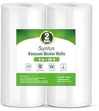 Syntus Vacuum Sealer Bags, 150 Gallon 11" x 16" and Quart 8" x 12" and Pint 6" x 10" Commercial Grade PreCut Bag, BPA Free Food Vac Bags for Storage, Meal Prep or Sous Vide