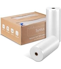 Syntus Vacuum Sealer Bags, 150 Gallon 11" x 16" and Quart 8" x 12" and Pint 6" x 10" Commercial Grade PreCut Bag, BPA Free Food Vac Bags for Storage, Meal Prep or Sous Vide