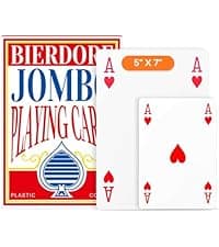 BIERDORF Diamond Waterproof Black Playing Cards, Poker Cards, HD, Deck of Cards (Black)