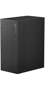 Micro ATX Case PC Case: MATX Case Mini PC ITX Desktop Computer Case Support Micro ATX MATX DTX ITX Mini PC with USB3.0, Support 3.5'' HDD (Black)