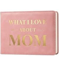 What I Love About You Leather Book – 30 Reasons Why I Love You, Fill-In-The-Blank Journal for Him & Her, Romantic Couples Keepsake (Brown Debossed)