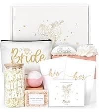 Wedding Gifts for Couples 2026, Bridal Shower Gifts for Bride to Be, Engagement Gift for Newlyweds, Bride Gift, Mr and Mrs Measuring Cups and Spoons Set with Dish Towel B0GTPW413P
