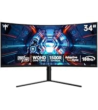 KTC 32 Inch FHD 1080p Curved Gaming Monitor - VA 1500R Curved Monitor, 165Hz 1ms MPRT, FreeSync & G-Sync, 122% sRGB, DP/HDMI, VESA, HDR10 for Gaming Home Office Business PC Monitor