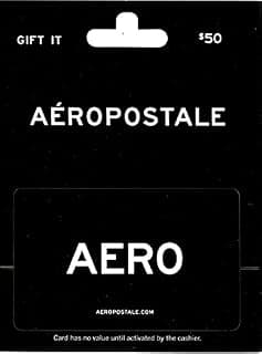 Affordable fashion for every fit - $50 AEROPOSTALE Physical Gift Card B00VGLSEOG