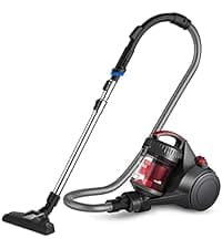 Eureka 3670M Canister Cleaner, Lightweight Powerful Vacuum for Carpets and Hard floors, w/ 5bags,Yellow