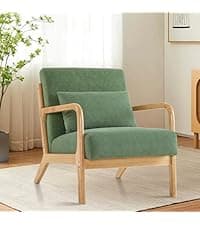 Lazy Chair with Ottoman, Comfy Accent Lounge Chair with Side Pocket, Modern Reading Armchair with Footrest, Upholstered Sofa Chair for Small Spaces, Bedroom, Living Room, Dorm, Darkgrey