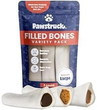 Pawstruck 2-in-1 Collagen Wrapped Jerky Natural Treats for Dogs - 5 Rings - Limited Ingredient Grain Free for Small, Medium, and Large Dogs