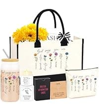 Nurses Week Gifts Birthday Gift for Nurses Gifts, Nursing Student with Canvas Bag Socks Affirmations Cards 16 Oz Can Glass DOGMEM Nurse Gifts Nurse Appreciation Gift Set for Women B0CY2C791K