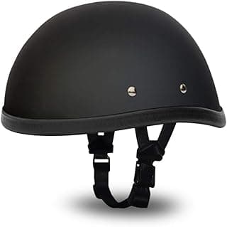 Daytona Helmets Eagle Headgear for Men - Novelty Half Helmet with Breathable Liner - Retro Skull Cap Helmet with Head Wrap