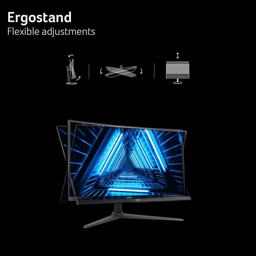 Acer Nitro 27 Inch 1500R Curved Zero-Frame Full HD (1920 x 1080) Gaming Monitor | AMD FreeSync Premium | Up to 280Hz Refresh | 1ms VRB | One Display Port 1.4 and Two HDMI 2.0 Ports | XZ270