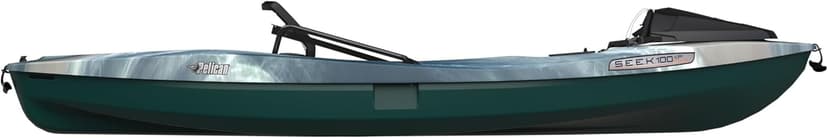 Pelican Seek 100XP - Sit on top Fishing Angler Kayak - Twin-Arched Multi-Chine Hull - Lightweight - 10 ft