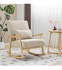 Lazy Chair with Ottoman, Comfy Accent Lounge Chair with Side Pocket, Modern Reading Armchair with Footrest, Upholstered Sofa Chair for Small Spaces, Bedroom, Living Room, Dorm, Darkgrey