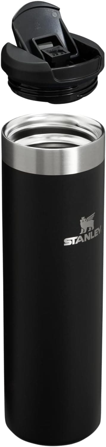 Stanley AeroLight Transit Bottle 20 oz | Locking Drink Through Lid | Leak Resistant Water Bottle or Coffee Travel Mug | Lightweight Insulated Stainless Steel | BPA-Free | Black