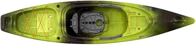 Perception Sound 10.5 | Sit Inside Kayak for Fishing and Fun | Two Rod Holders | Large Rear Storage