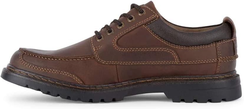 DOCKERS Mens Overton Leather Rugged Casual Oxford Shoe with Stain Defender - Wide Widths Available