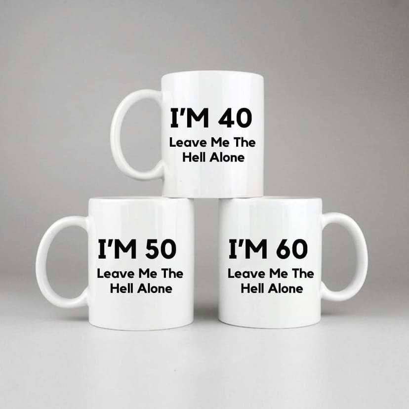 80th Birthday Gifts For Men,11 Ounces, Funny I Am 80 Leave Me The Hell Alone Coffee Mugs,1942 80 Year Old Birthday Gifts for Him, Friend, Dad, Brother, Husband, Grandpa, Coworker