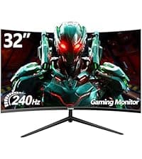 Gawfolk 34 Inch Ultrawide Curved Gaming Monitor, 1500R PC Screen UWQHD 3440x1440, 165hz Curved Computer Screen with FreeSync, Multi-Directional Adjustable Base