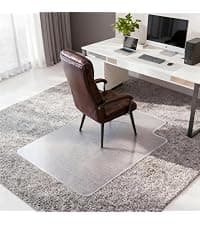 Winado Office Chair Mat, 36"x48" Non-Slip Under Computer Desk Chair Carpet Floor Protector, Heavy Duty Clear Plastic Chair Mats for Rolling Gaming and Work Chairs (Carpet 90 * 120 * 0.2cm with Lip)