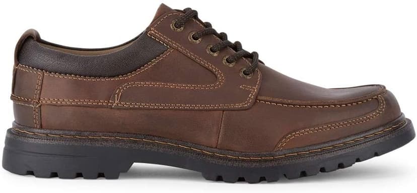 DOCKERS Mens Overton Leather Rugged Casual Oxford Shoe with Stain Defender - Wide Widths Available